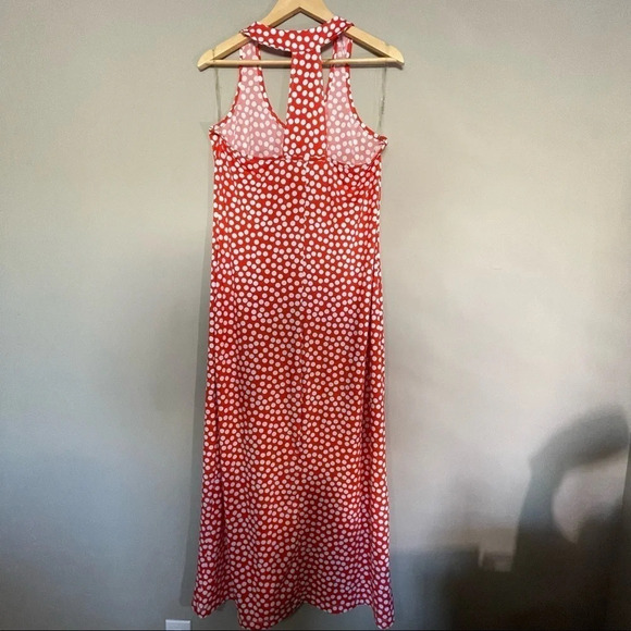 Lori Michaels  Sz M polka dots Racerback maxi beach dress - Picture 8 of 8